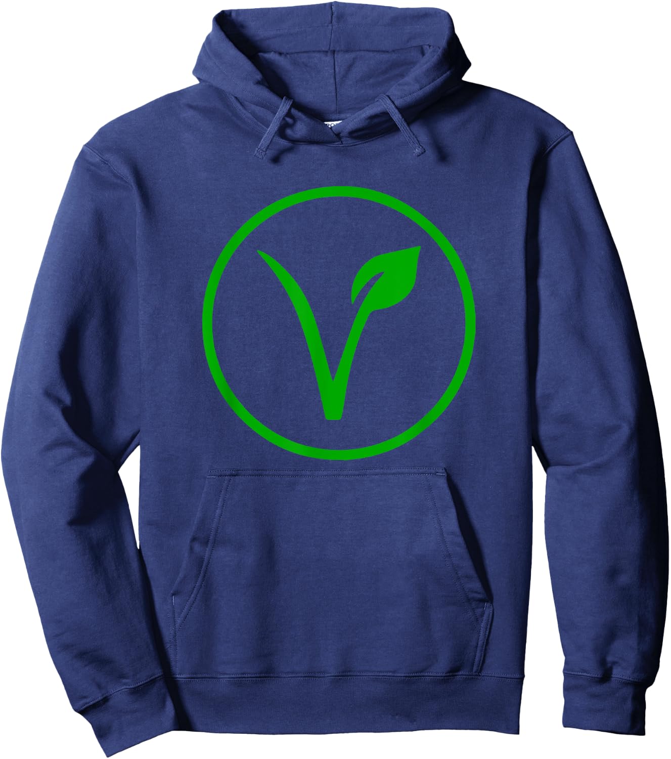 Vegan Symbol Go Vegan Vegetarian Veganism Animal Rights Hoodie - Hoodie | Navy