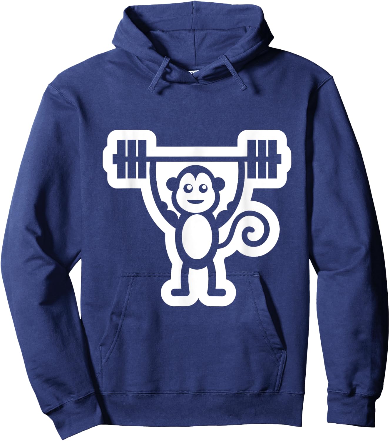 Gym Monkey Weightlifting Muscle Monkey Dead Lifting Hoodie - Hoodie | Navy