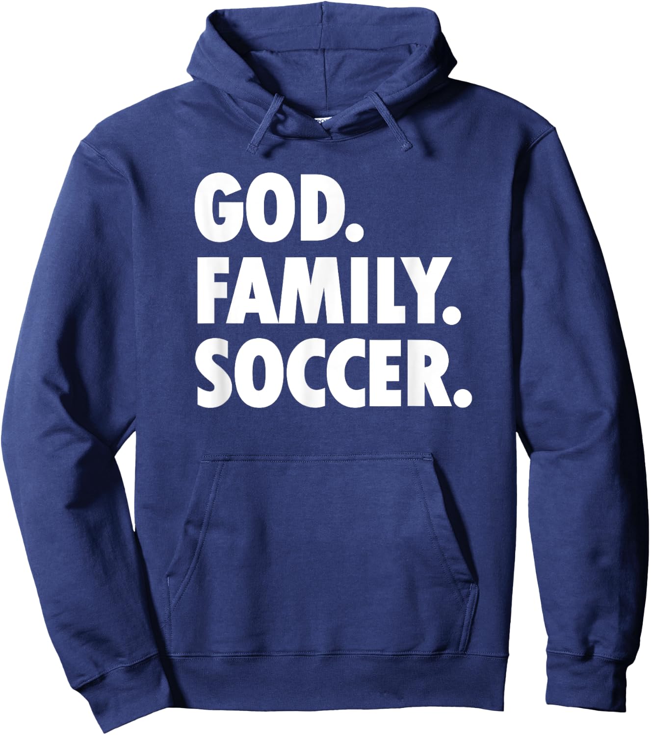 God Family Soccer - Novelty Faith Hoodie - Hoodie | Navy