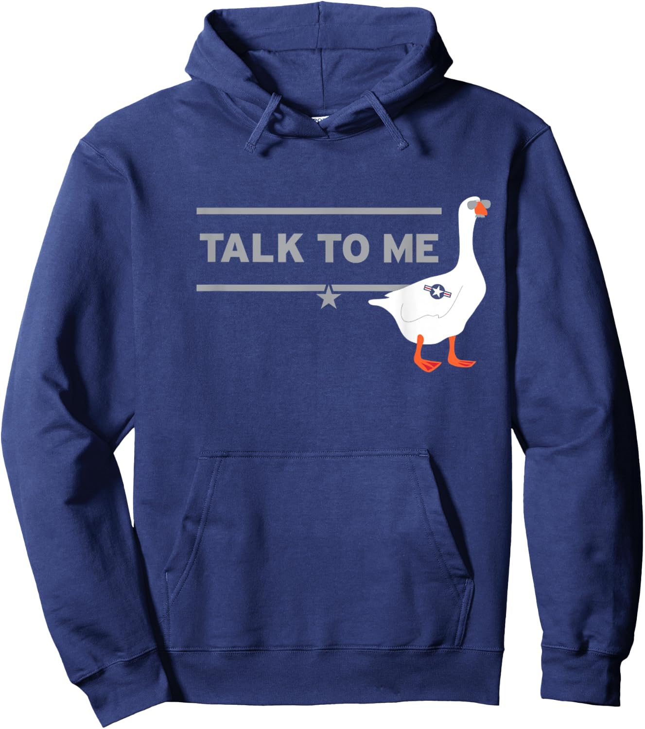 Talk to me, Goose Funny Gift Hoodie - Hoodie | Navy