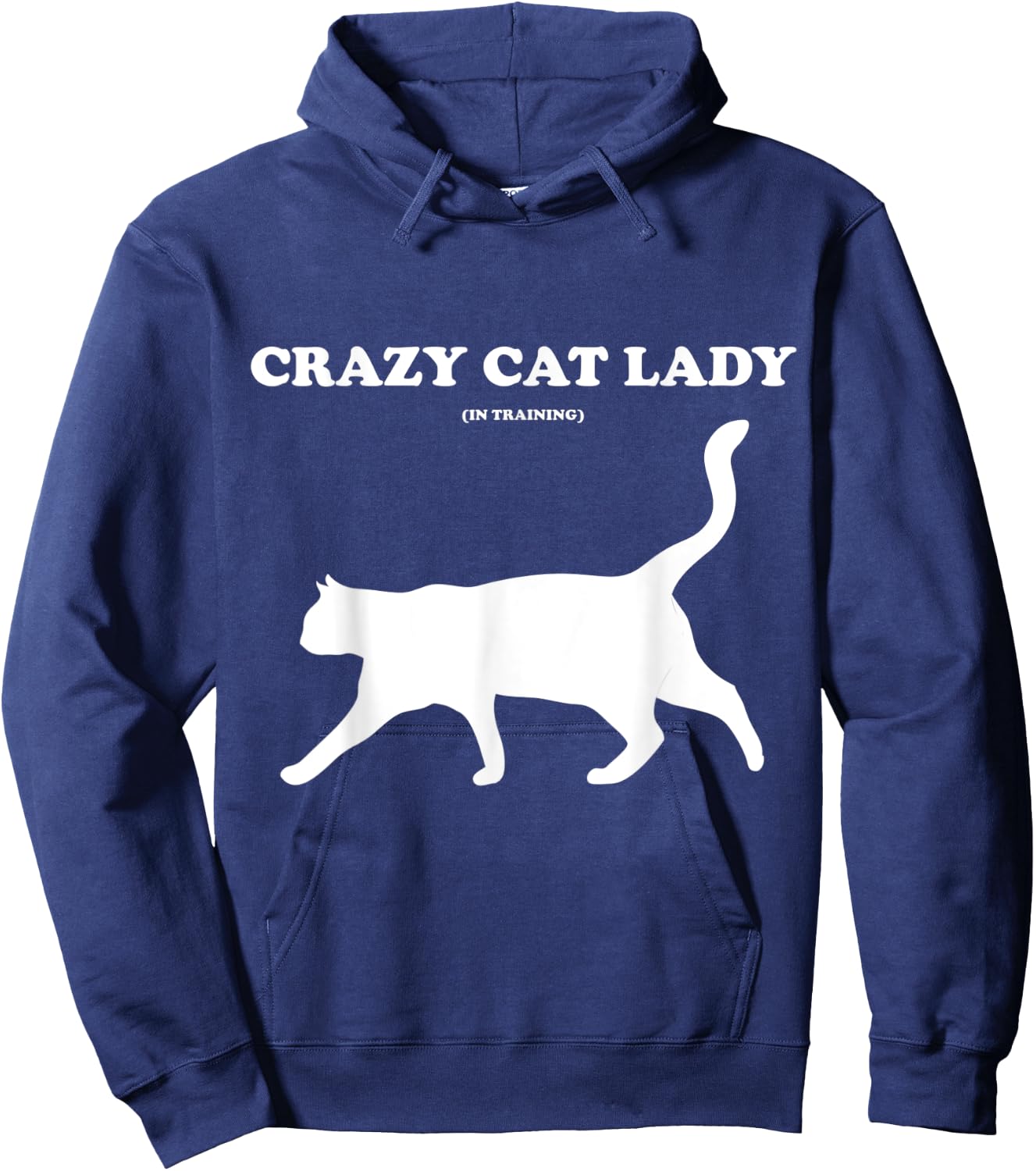 Crazy Cat Lady (in Training) Hoodie - Hoodie | Navy