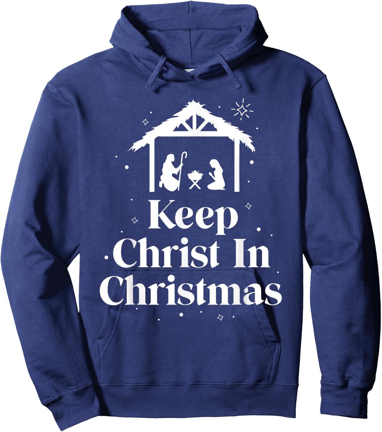 Keep Christ In Christmas Jesus Christian Christmas Hoodie - Hoodie | Navy