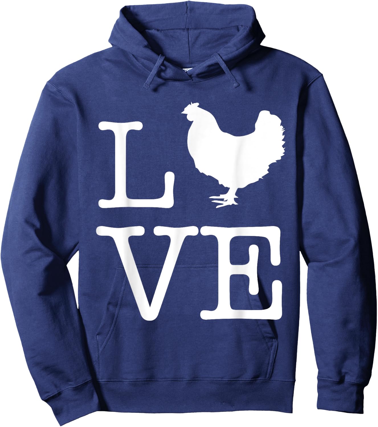 I Love Chickens Funny Chicken Lover Kids Gift Hoodie - Hoodie | Navy