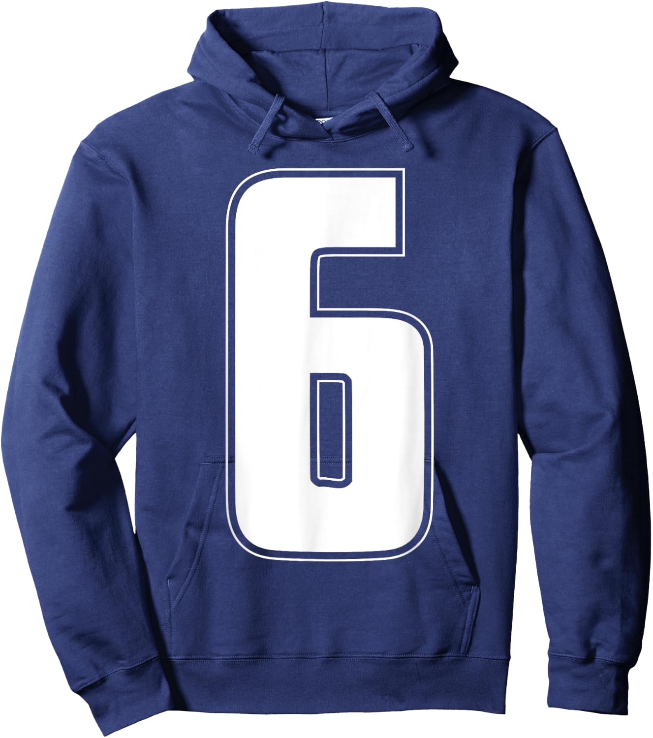 Halloween Group Costume #6 Sports Jersey Number 6 shirt Hoodie - Hoodie | Navy
