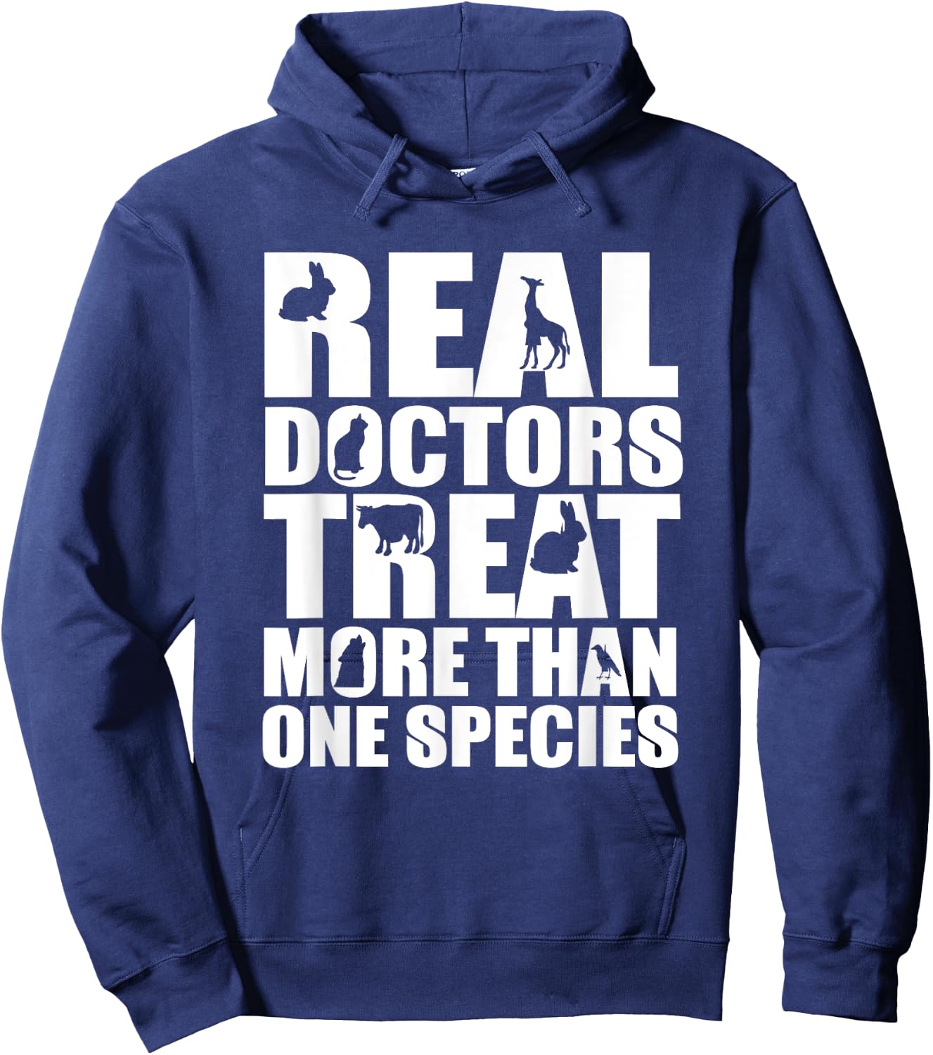 Veterinarian - Doctors Treat More Than One Species Hoodie - Hoodie | Navy