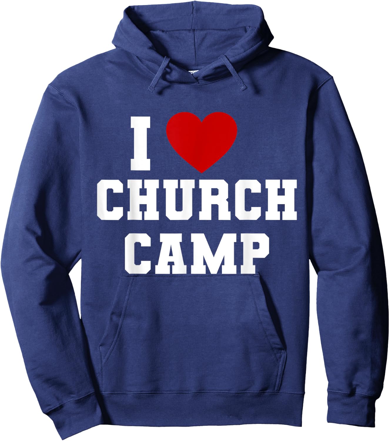 VBS I Love Church Camp Christian Church Bible School Jesus Hoodie - Hoodie | Navy