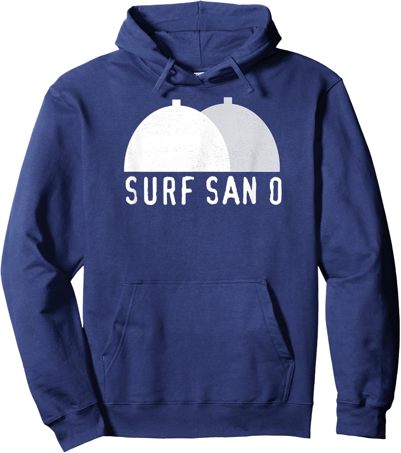 Surf San O Surfing Vintage San Onofre California Hoodie - Hoodie | Navy