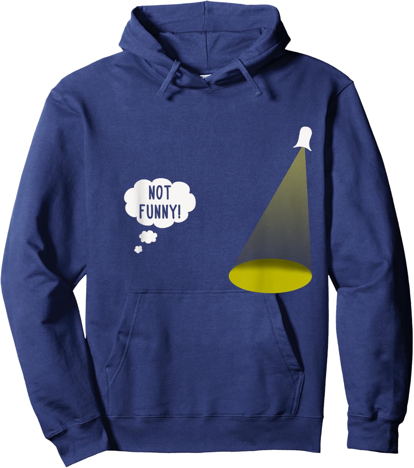 Not Funny Spotlight Joke Shirt Sarcastic Theatre Lover Gift Hoodie - Hoodie | Navy