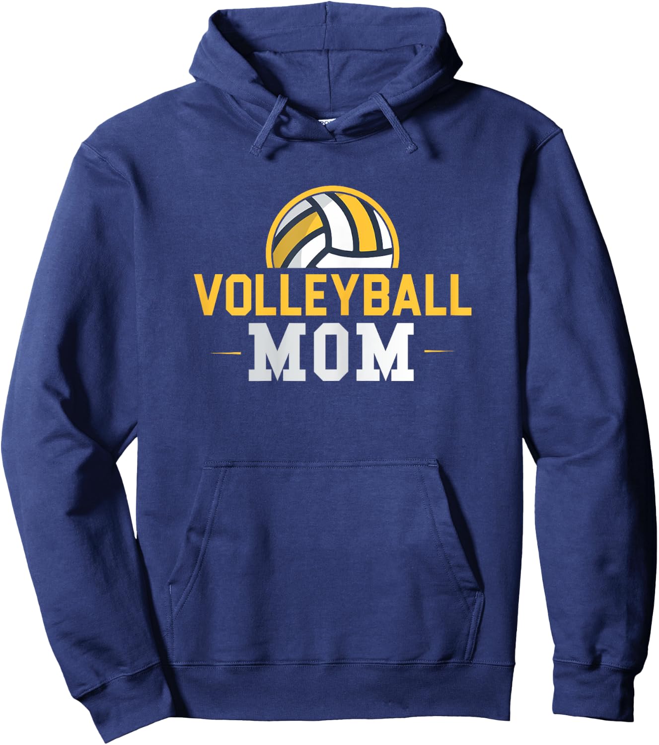 Volleyball Mom Funny Sports Coach Proud Mama Mother's Day Hoodie - Hoodie | Navy