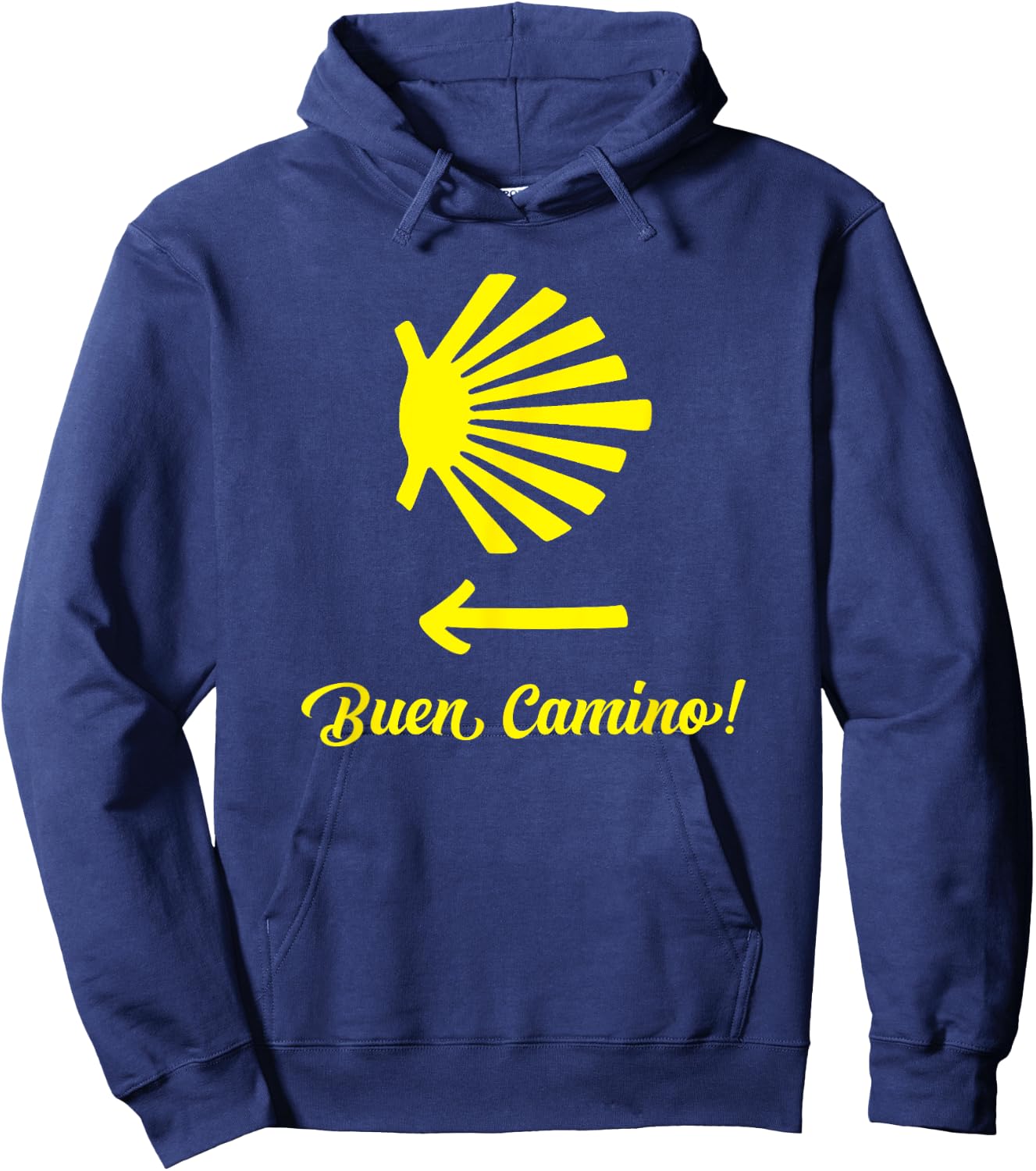 Camino de Santiago Pilgrim Way of St. James Hiker Women Men Hoodie - Hoodie | Navy