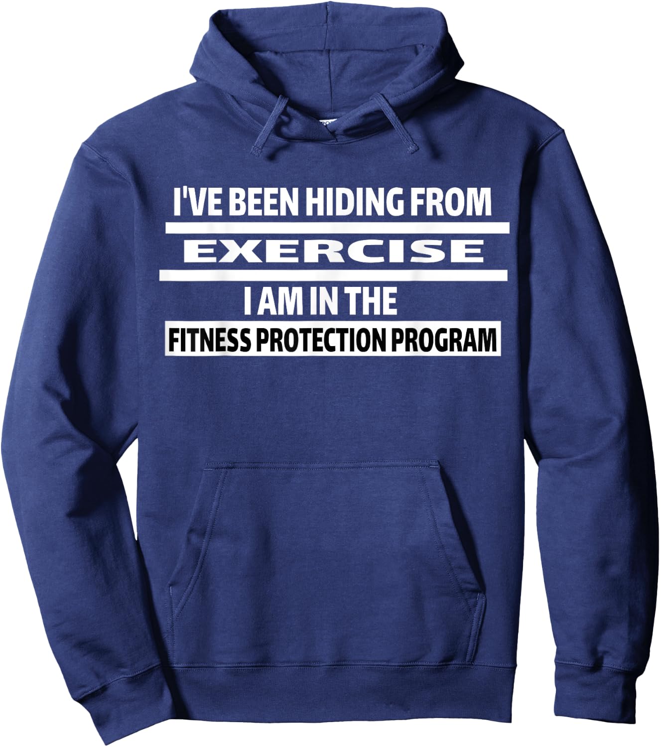 Fitness Funny Exercise Sarcastic Gym Gift Hoodie - Hoodie | Navy