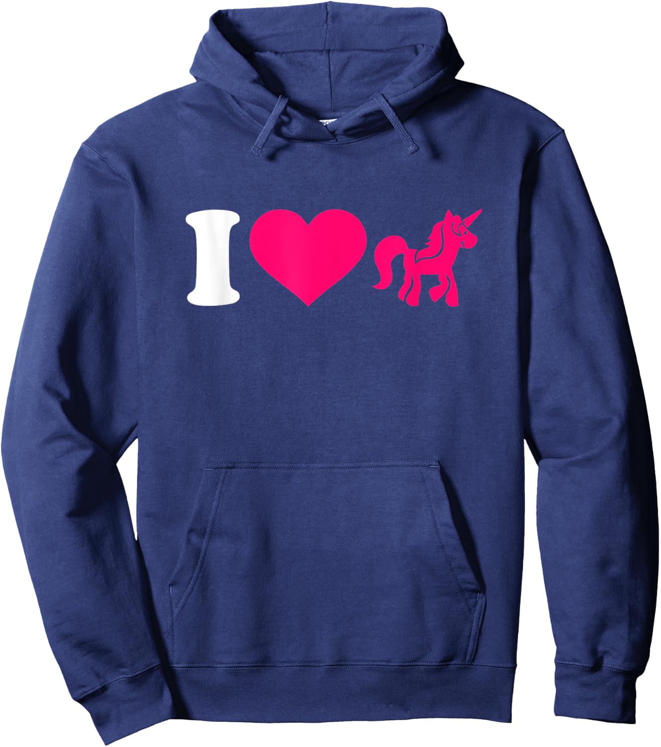 I love unicorns Hoodie - Hoodie | Navy