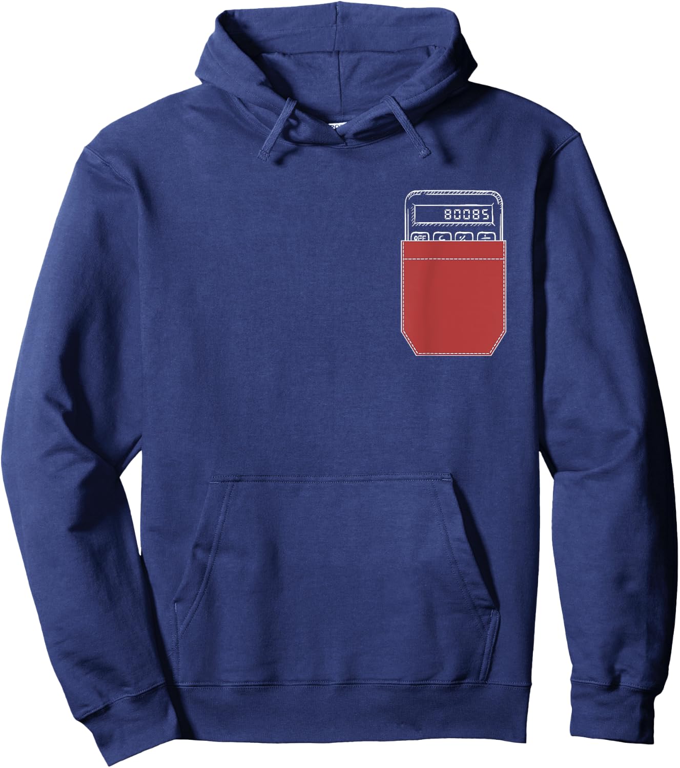 Pocket Calculator 80085 Funny Retro Hoodie - Hoodie | Navy