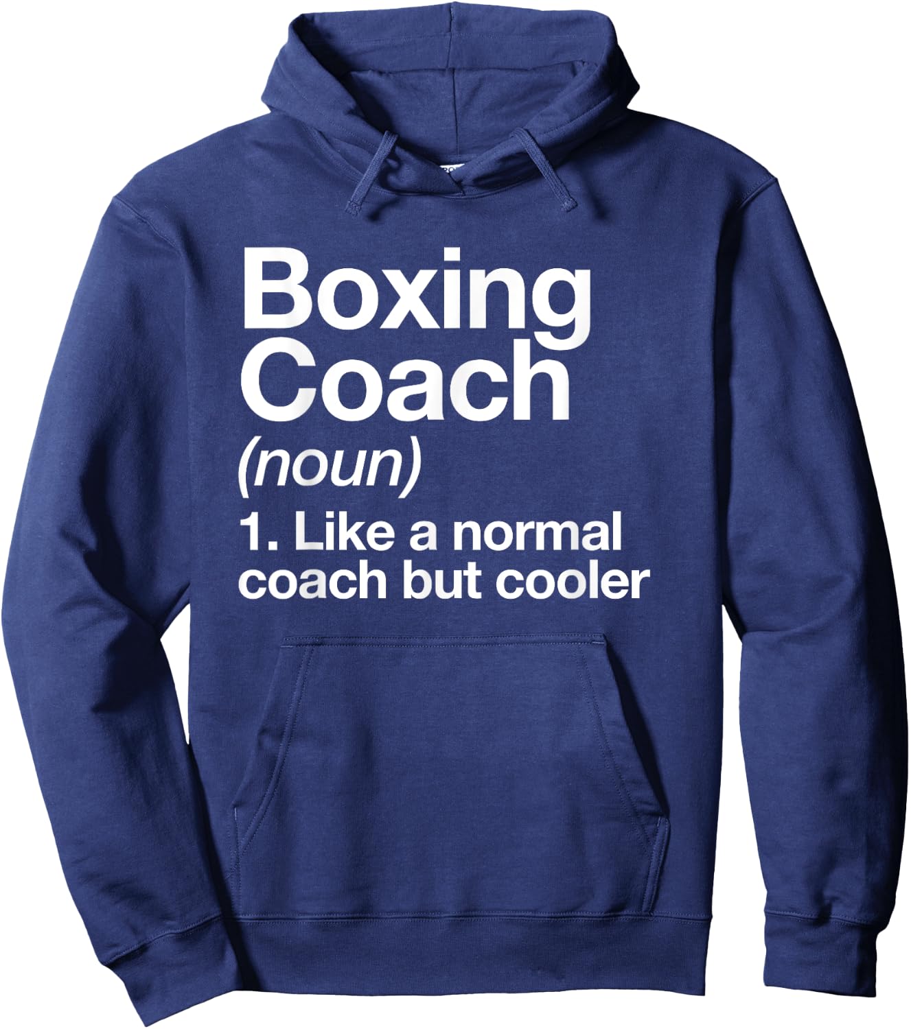 Boxing Coach Funny Sports Definition Trainer Martial Arts Hoodie - Hoodie | Navy