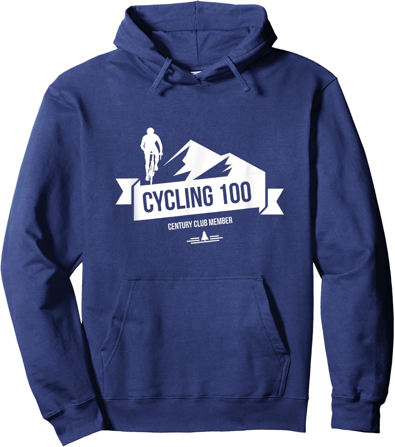 Cycling 100 Century Club Member Shirt Hoodie - Hoodie | Navy