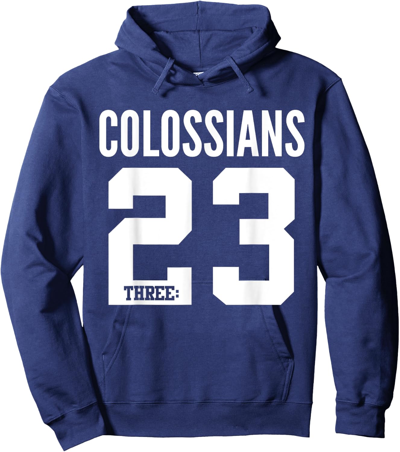 Colossians 3:23 Bible Scripture Verse Christian Hoodie - Hoodie | Navy