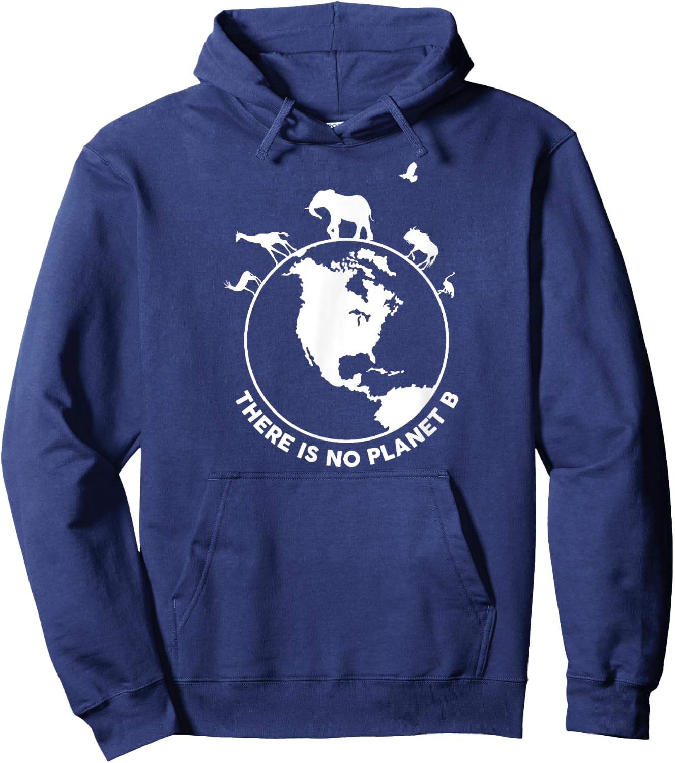 There Is No Planet B Wild Animals Hoodie - Hoodie | Navy