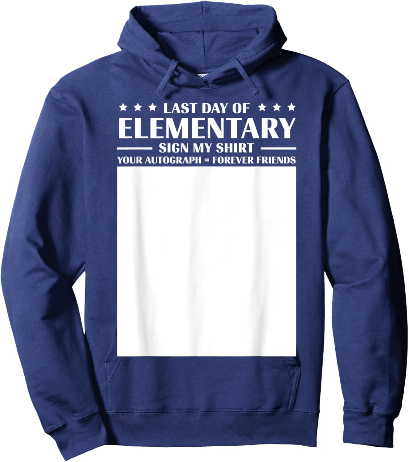 Last Day of Elementary School Kids Graduation 2025 5th Grade Hoodie - Hoodie | Navy