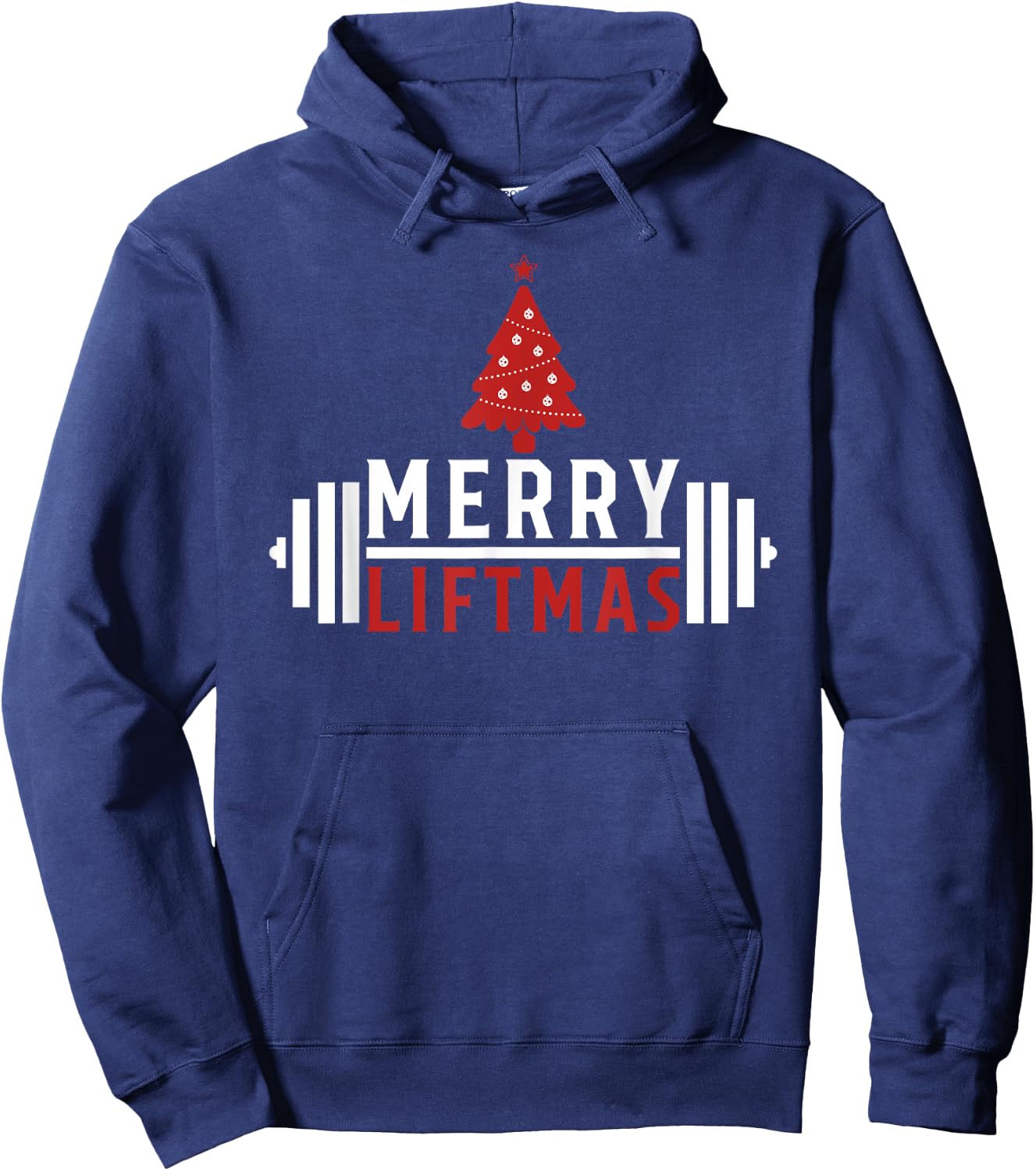 Funny Weightlifting - Weight Lifters Merry Liftmas Christmas Hoodie - Hoodie | Navy