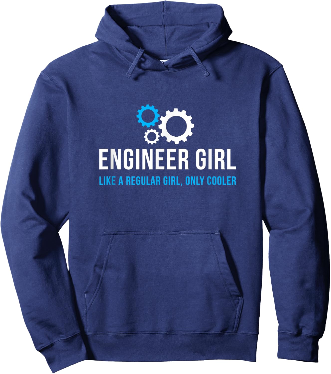 Engineer Girl Funny Cute Engineering STEM Gift Hoodie - Hoodie | Navy