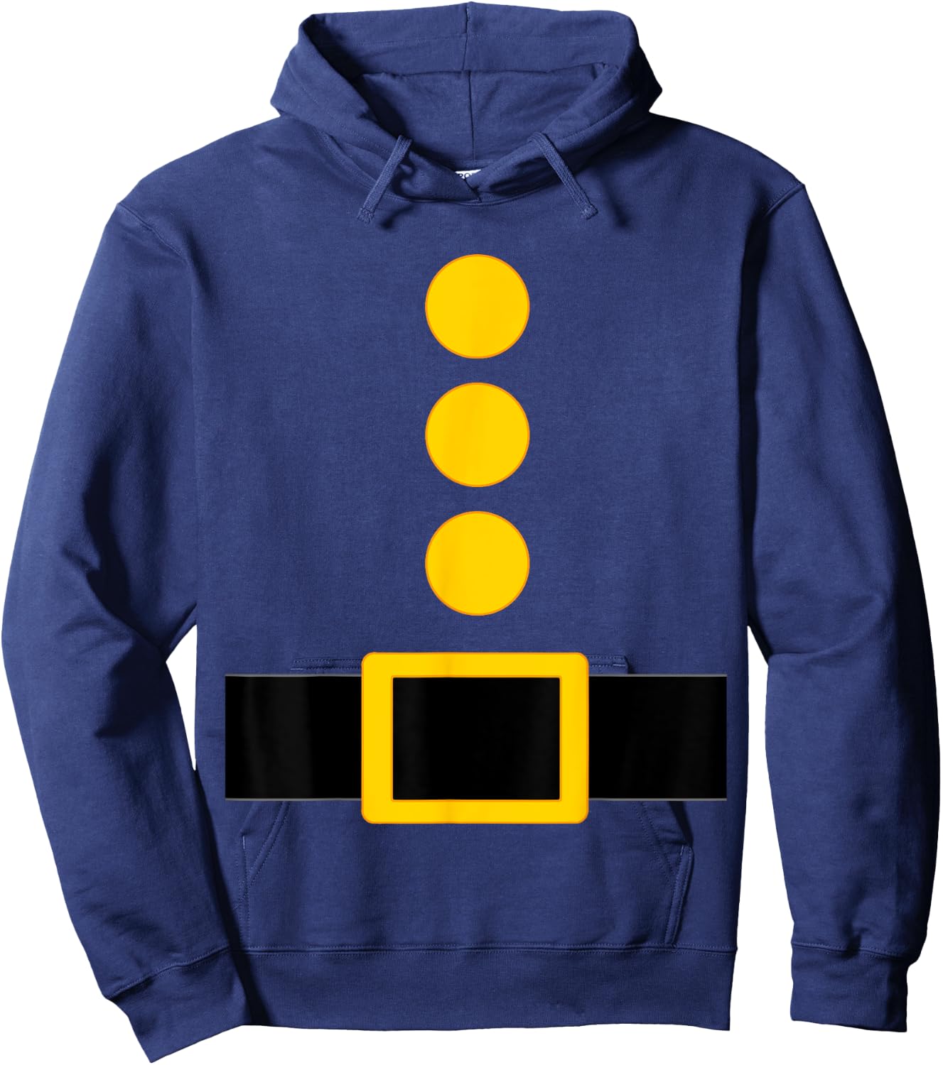 Dwarf Costume Shirts -Adults Blue Short Sleeve Medium Hoodie - Hoodie | Navy
