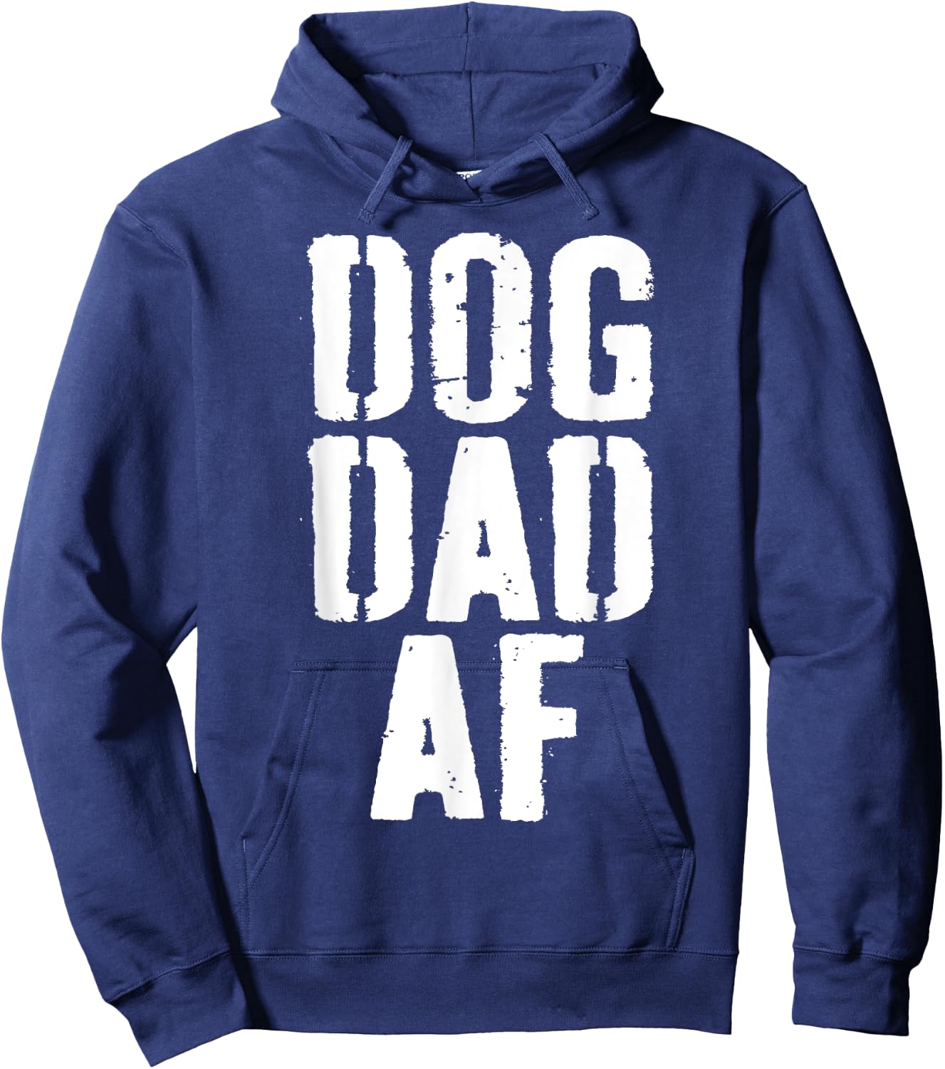 Dog Dad AF Shirt Men Dog Lover Fathers Day Hoodie - Hoodie | Navy