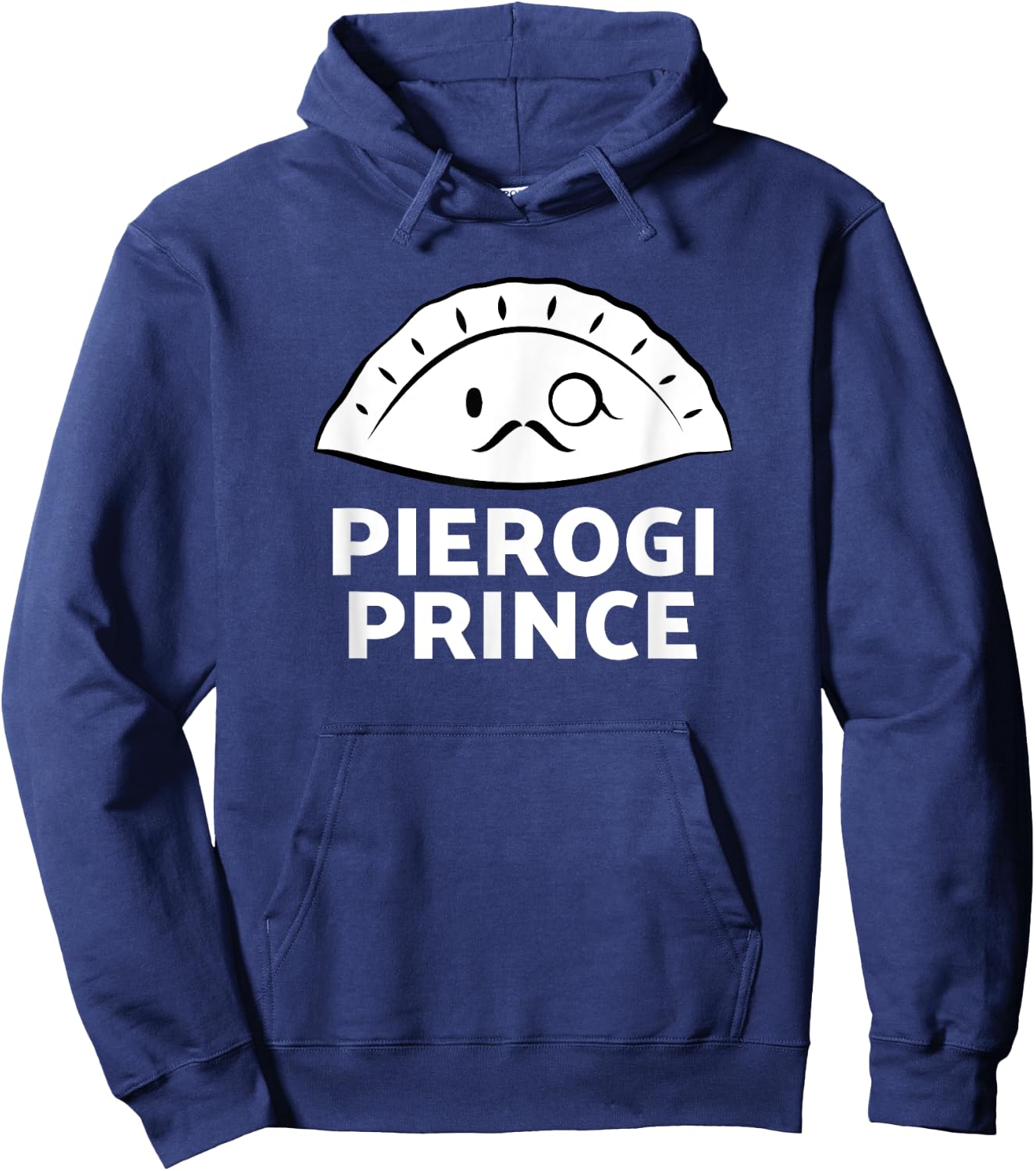 Pierogi Prince: Funny Polish Pierogi Hoodie - Hoodie | Navy
