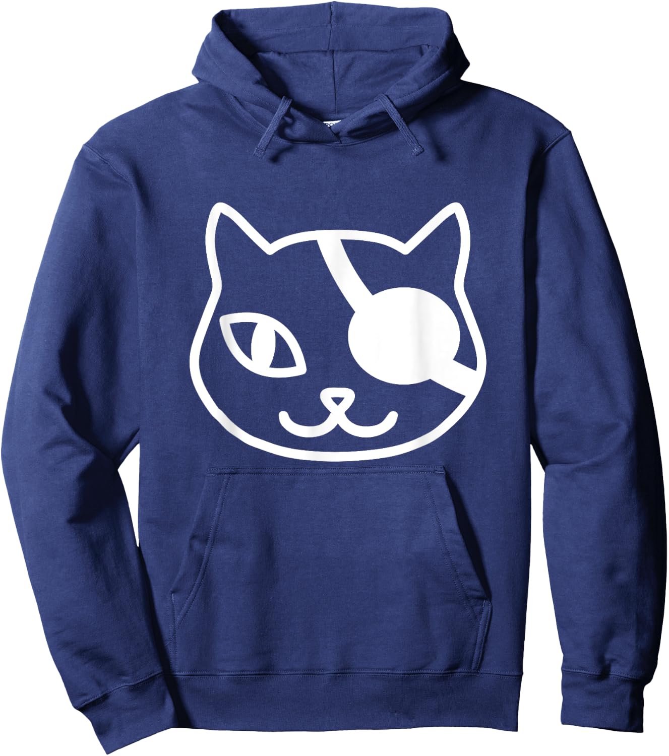 Cute Pirate Cat For Cat Lover Eye Patch Kitten Hoodie - Hoodie | Navy