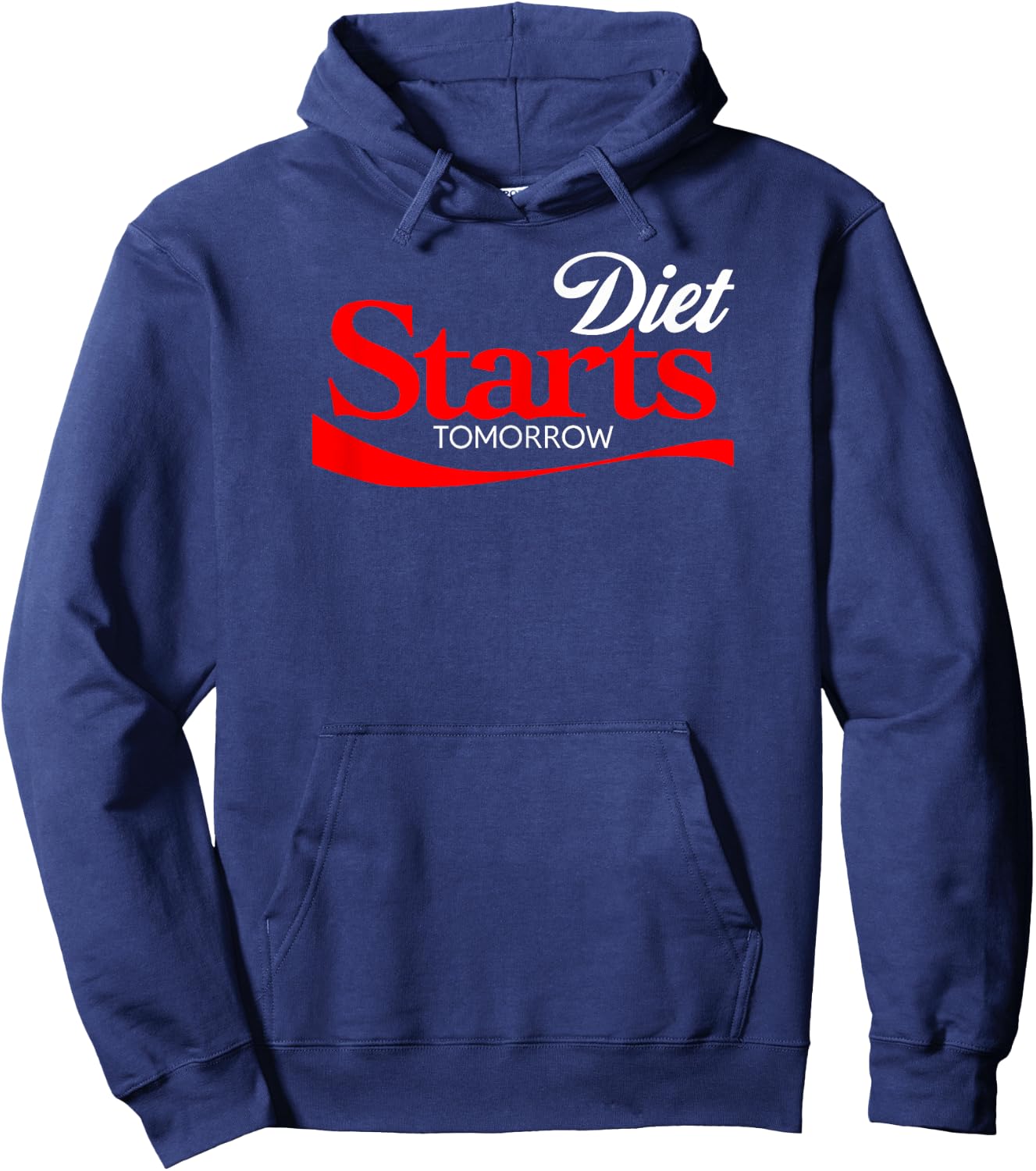 Diet Starts Tomorrow Shirt, Keto Paleo Vegan Funny Hoodie - Hoodie | Navy