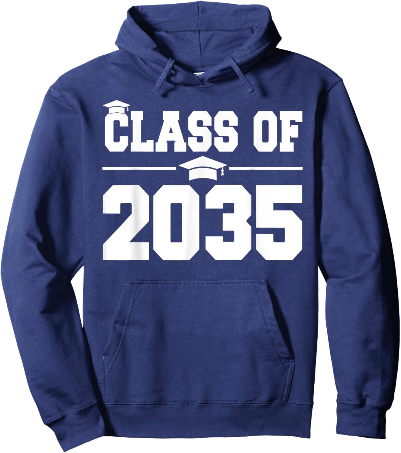 Kindergarten Class of 2035 Grow With Me First Day of School Hoodie - Hoodie | Navy