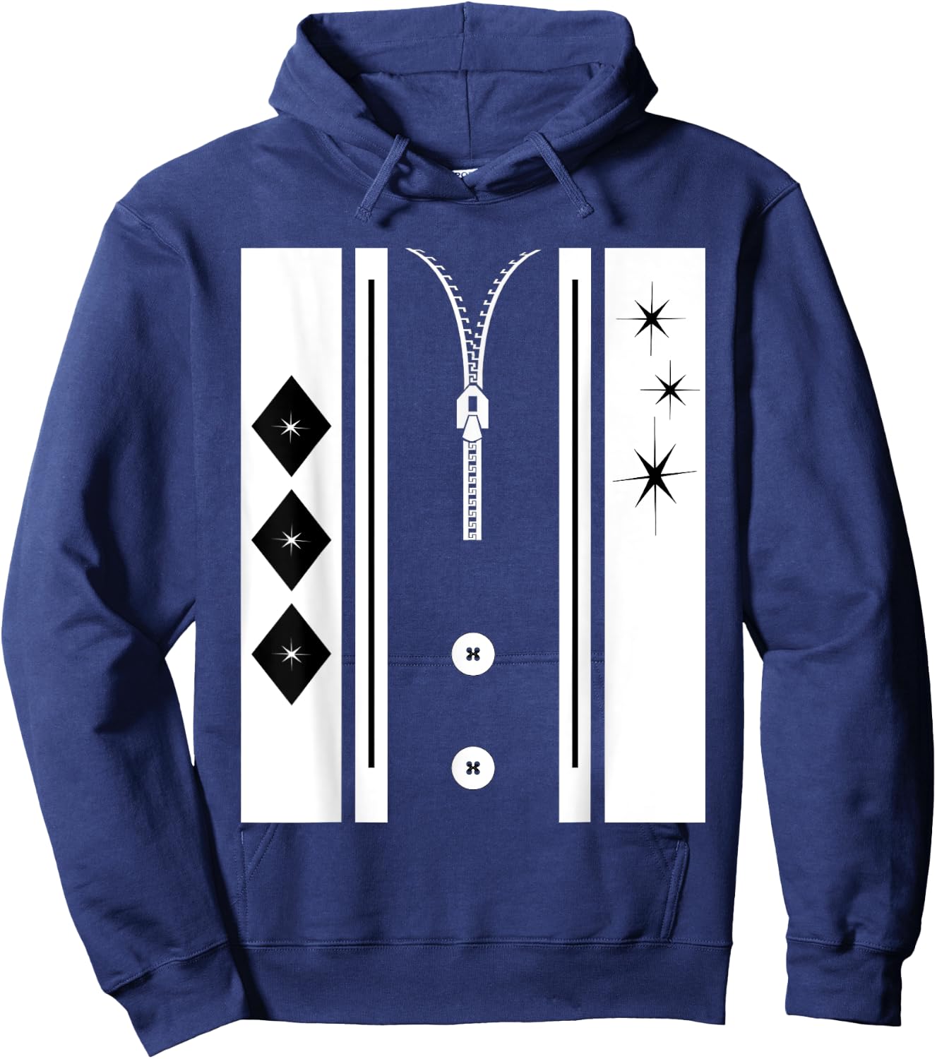 1950s Sock Hop Costume Retro 50s Rockabilly Hoodie - Hoodie | Navy