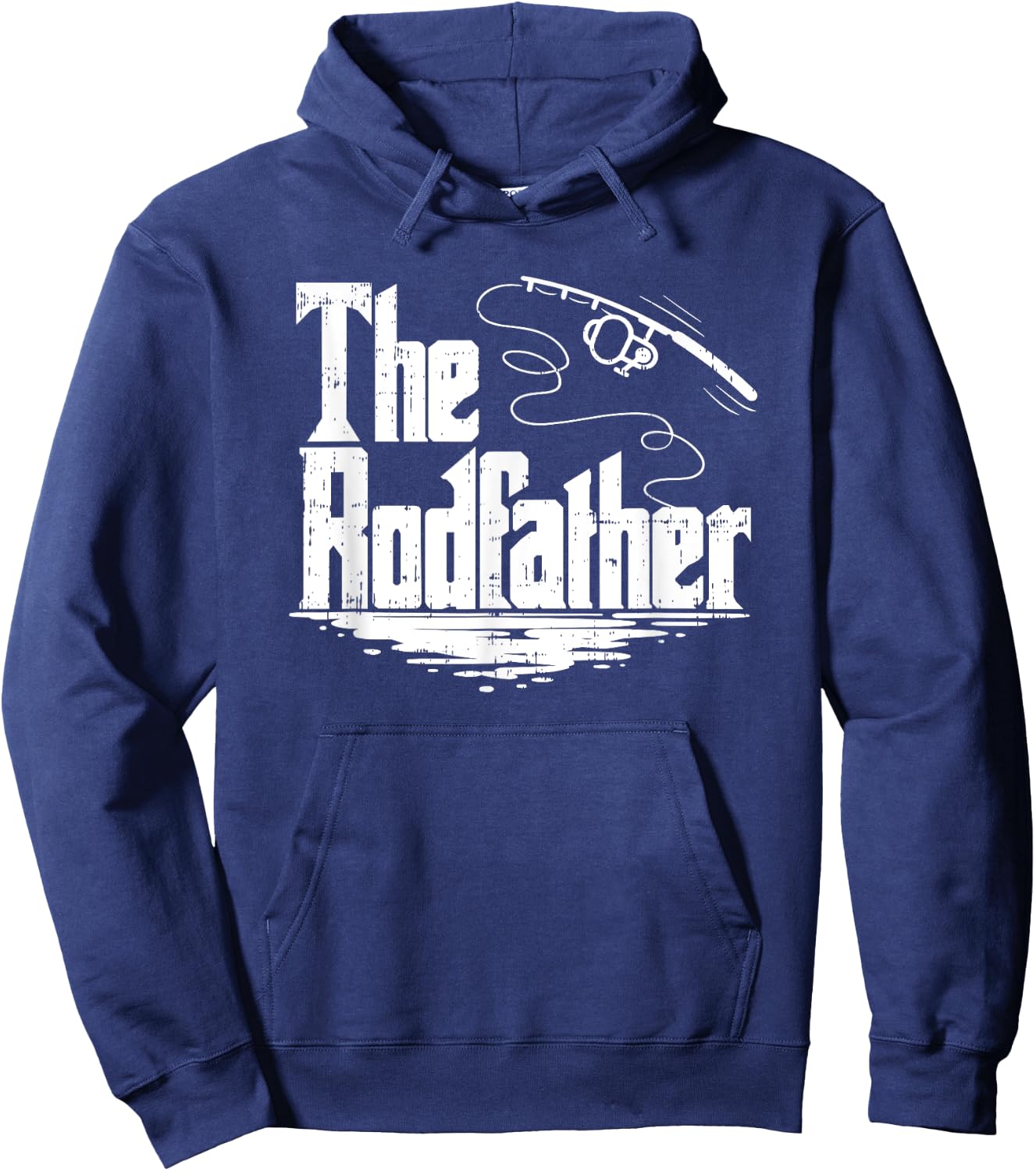 Funny Fishing Gift | The Rodfather Hoodie - Hoodie | Navy