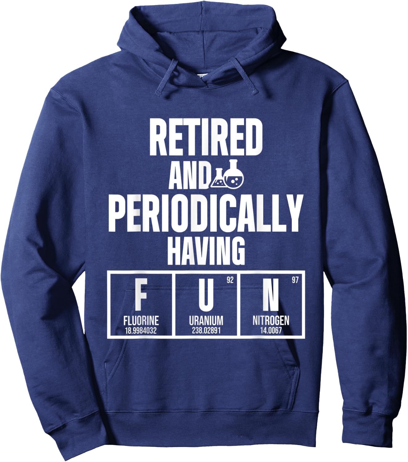 Chemical Engineer Retired Retirement Fun Engineering Gifts Hoodie - Hoodie | Navy