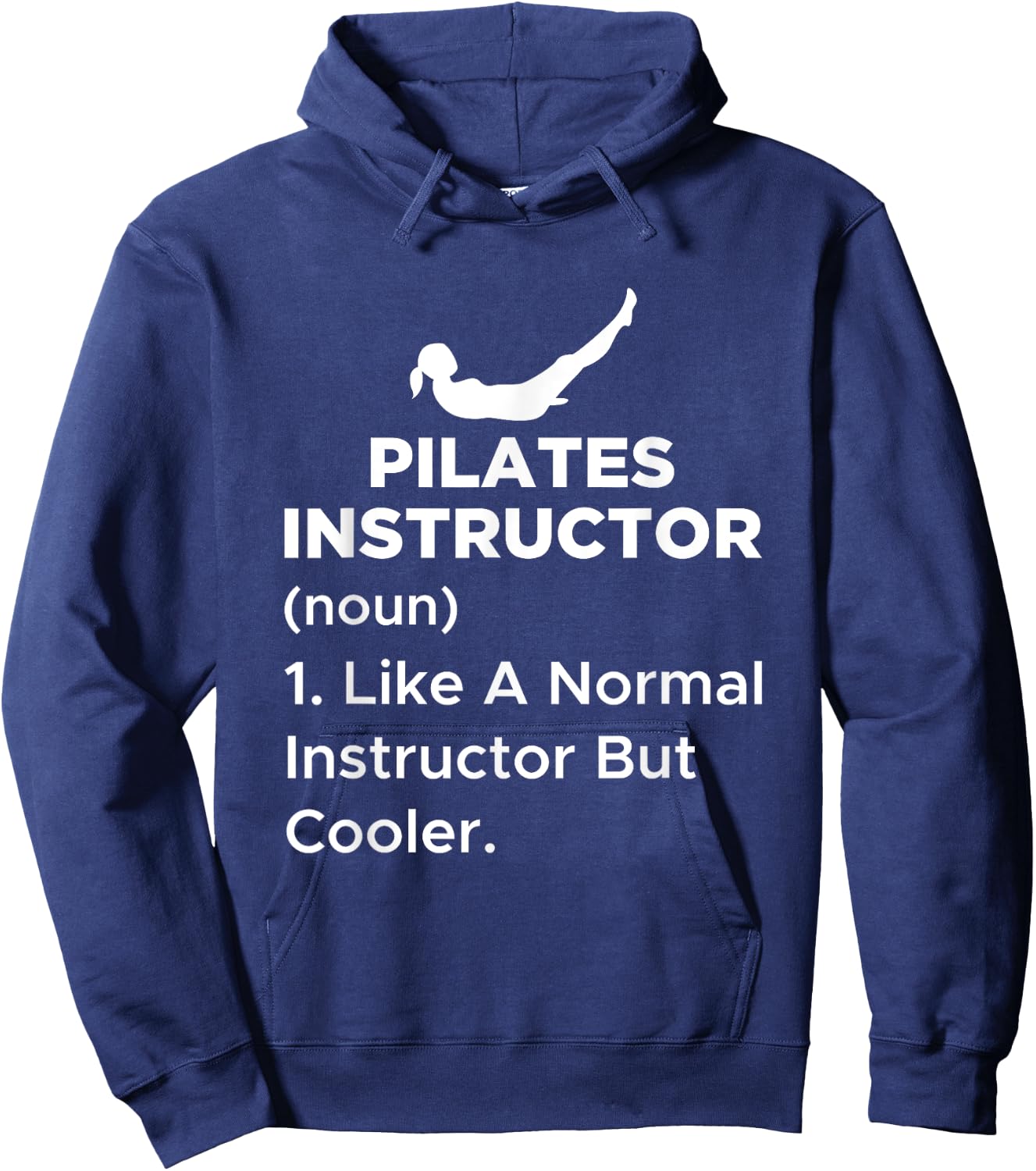 Funny Pilates Instructor Definition for a machine after Hoodie - Hoodie | Navy