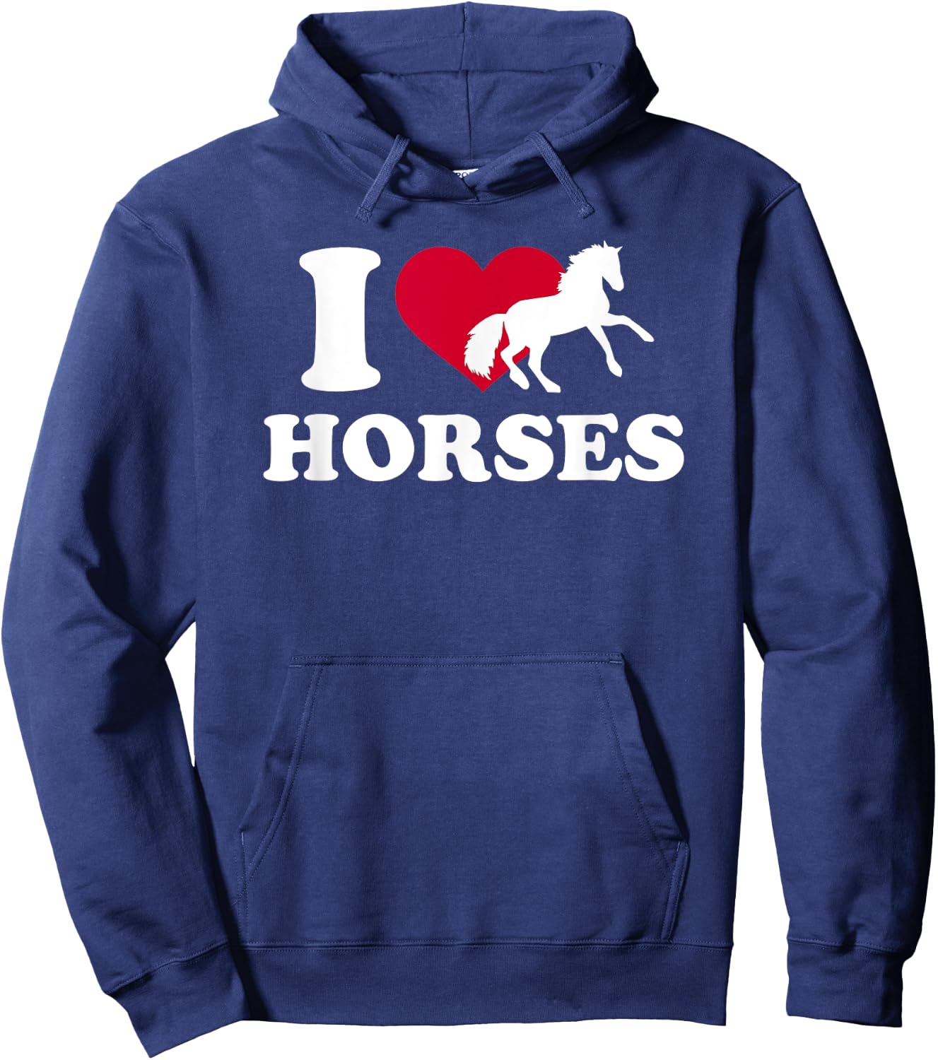 I love horses Hoodie - Hoodie | Navy
