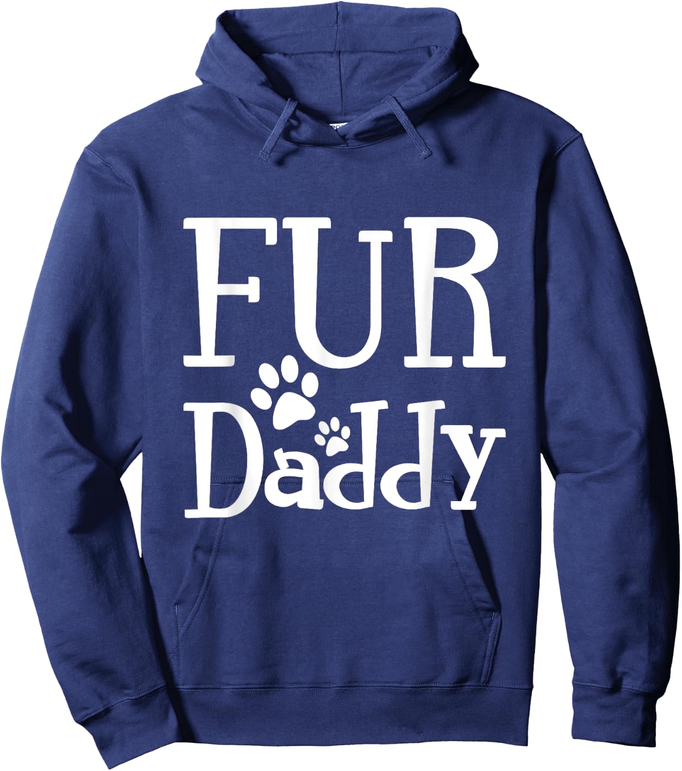 Fur Daddy T Shirt Hoodie - Hoodie | Navy