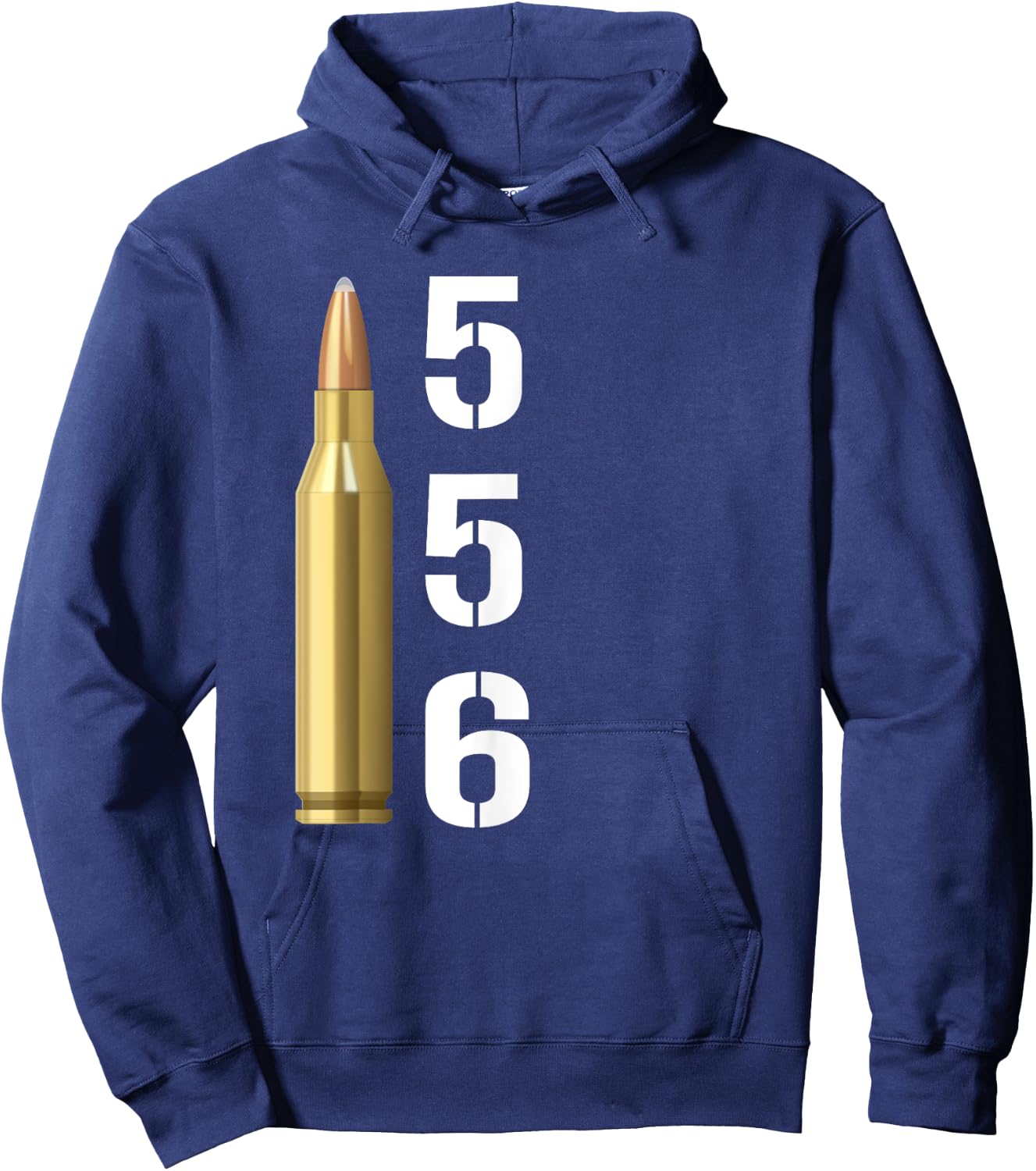 556 T Shirt Five Five Six AR-15 Rifle Gun Ammo Gift Hoodie - Hoodie | Navy