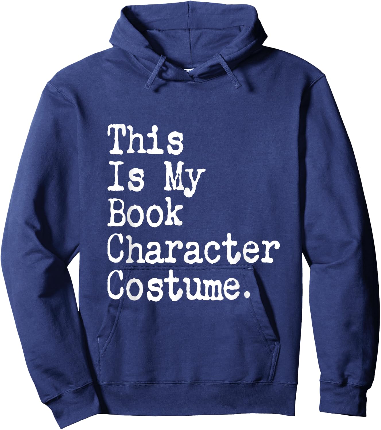 This Is My Book Character Costume Lazy Halloween Costume Hoodie - Hoodie | Navy