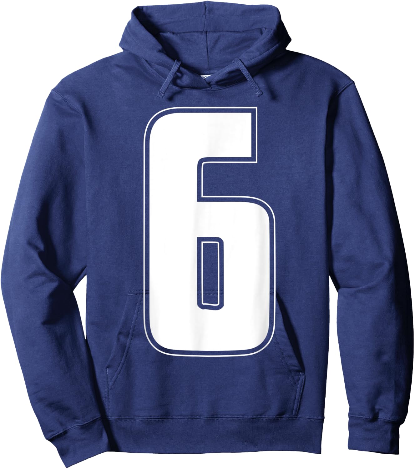Halloween Group Costume #6 Sports Jersey Number 6 6th Bday Hoodie - Hoodie | Navy