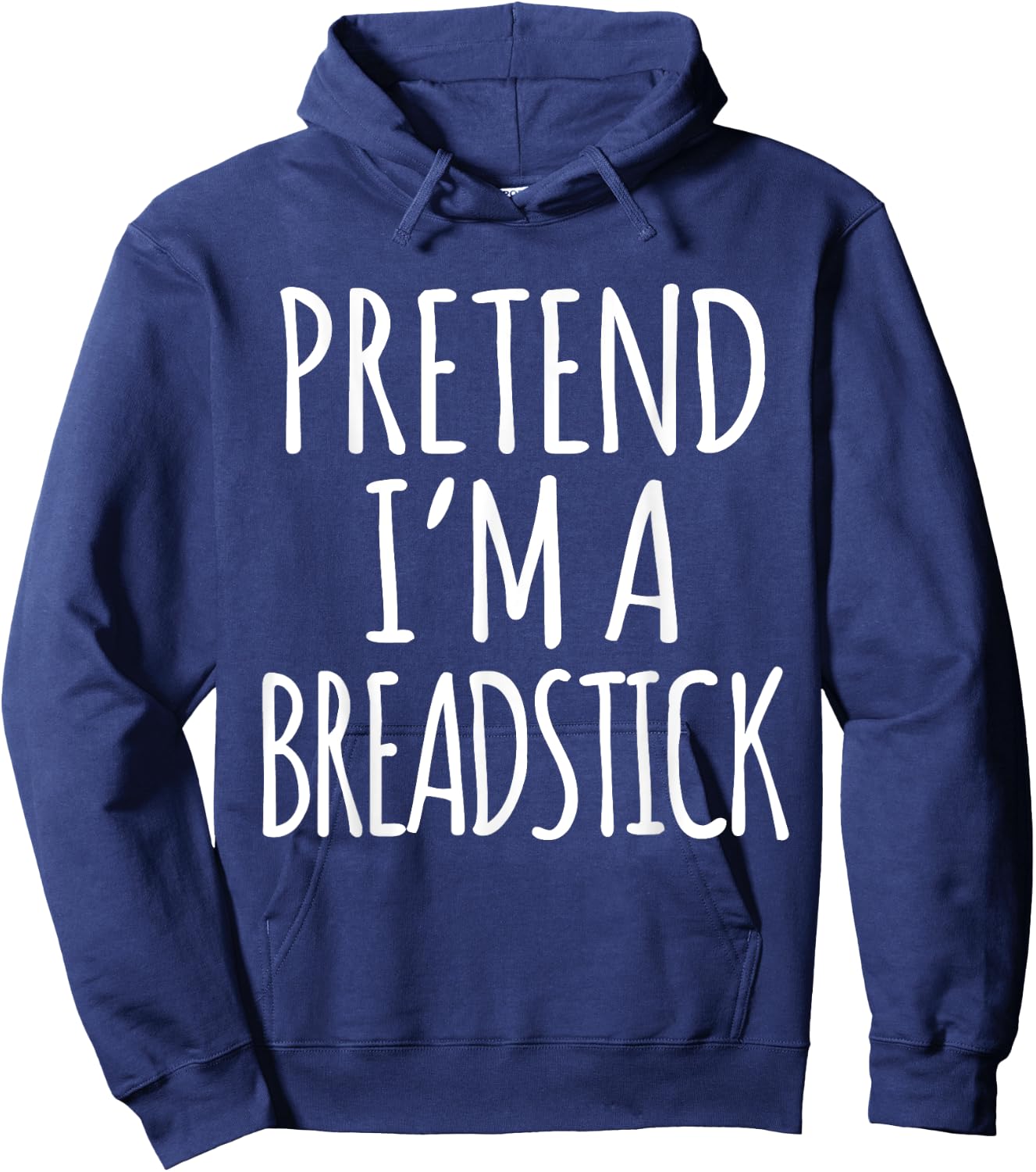 Funny Lazy Halloween Costume Shirt - Breadstick Bread Stick Hoodie - Hoodie | Navy