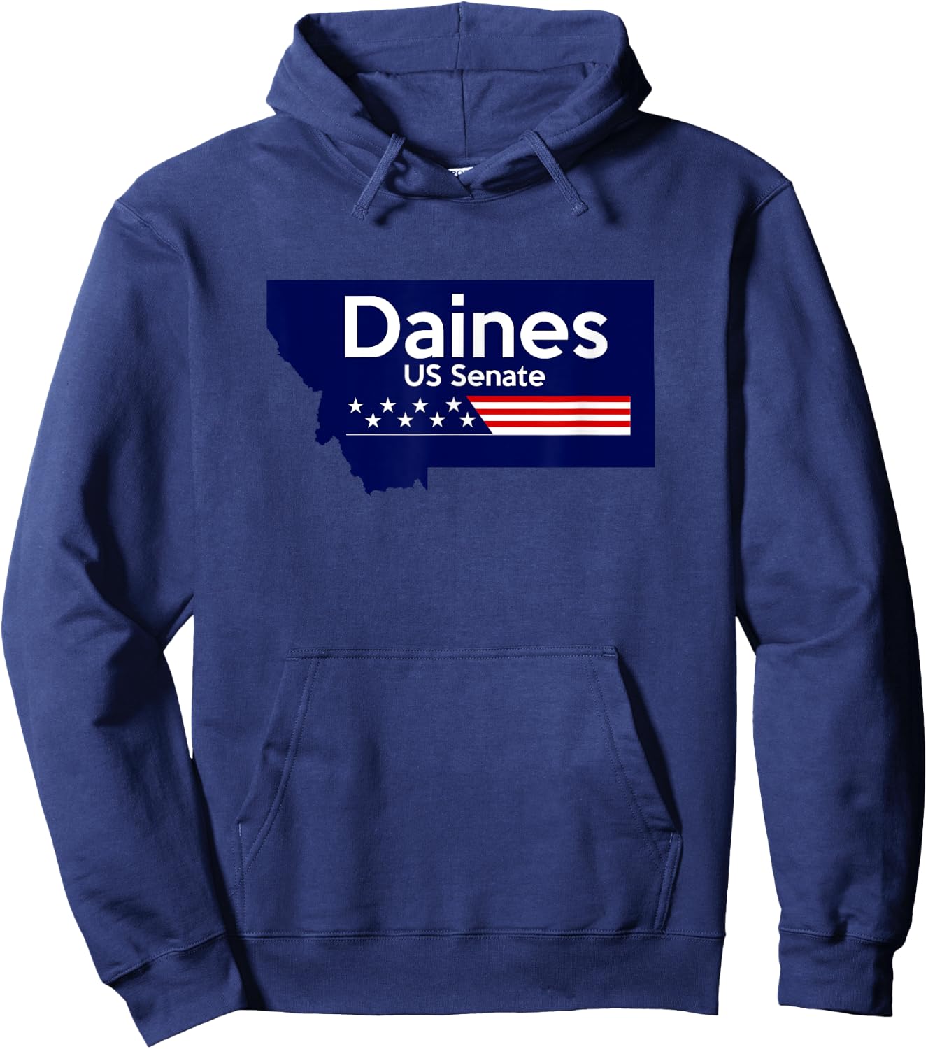 Steve Daines for Senate Montana 2026 Campaign Senator Hoodie - Hoodie | Navy