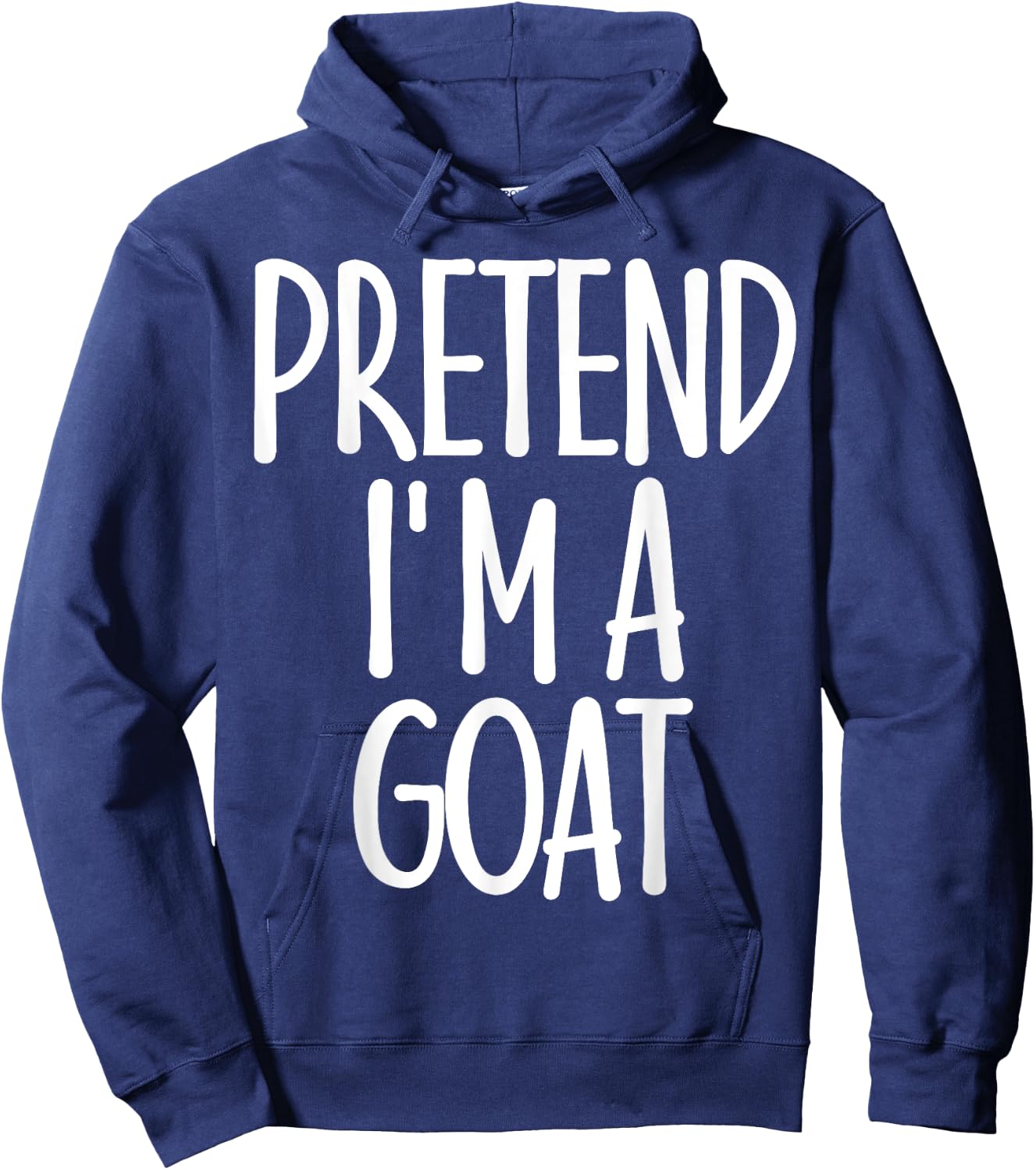 Easy Pretend I'm Goat Costume Gift Funny Farmer Halloween Hoodie - Hoodie | Navy