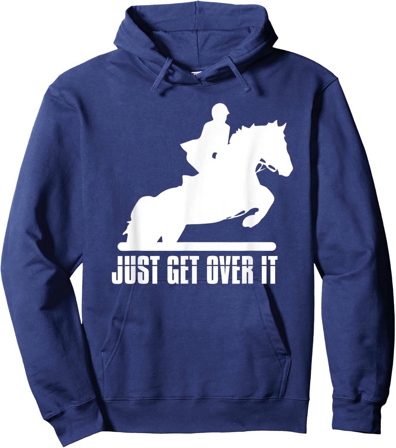 English Riding Hunter Jumper Girl Riding Horse Hoodie - Hoodie | Navy