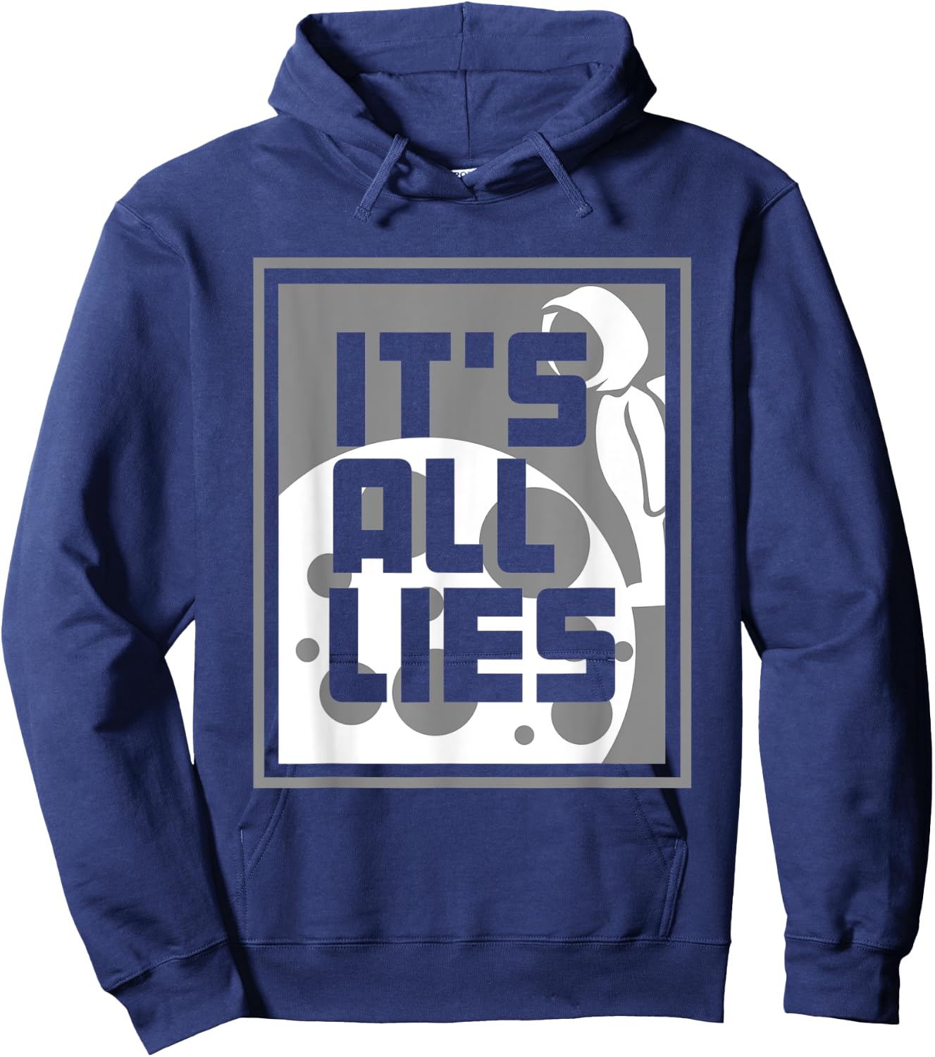 Fake Moon Landing Gift A Conspiracy Theorist Hoodie - Hoodie | Navy