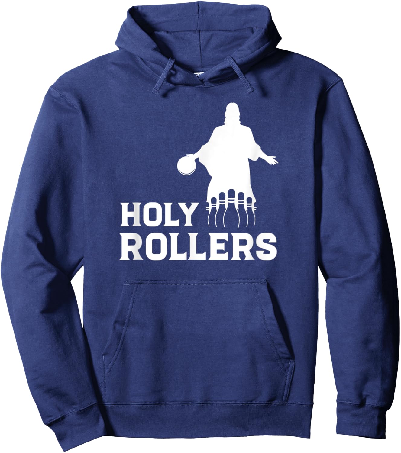Bowling Team League Name Holy Rollers Hoodie - Hoodie | Navy