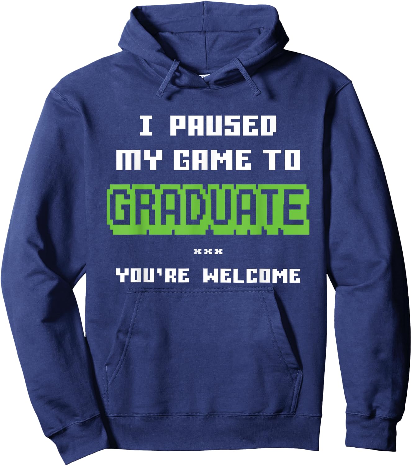 Funny 2025 Gamer Graduate Graduation Hoodie - Hoodie | Navy
