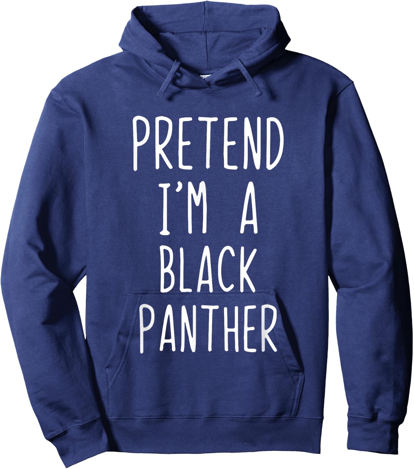 Pretend Im A Black Panther Costume Halloween Lazy Adult Kids Hoodie - Hoodie | Navy