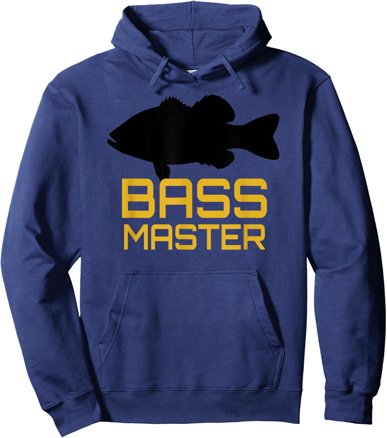 Bass Master Fishing Shirt Tackle Gear Lure Largemouth Bass Hoodie - Hoodie | Navy