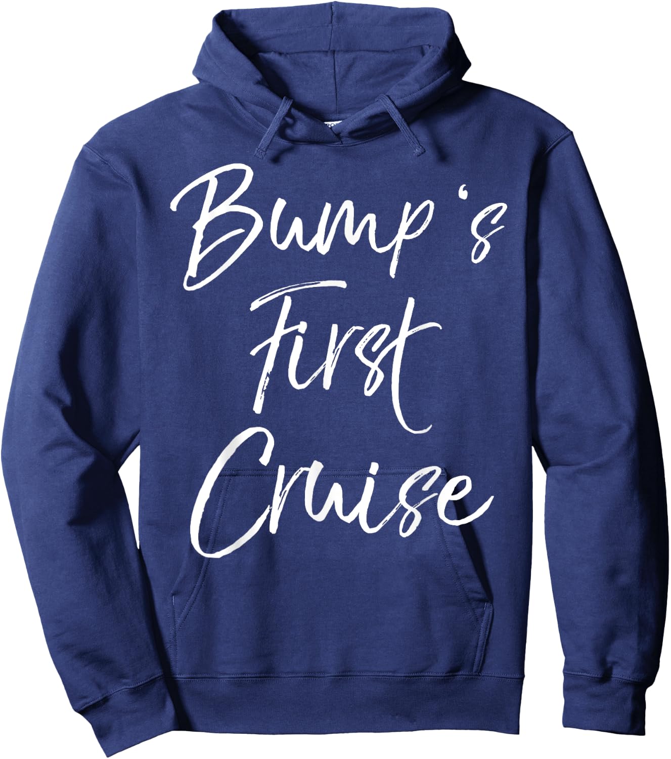 Bump's First Cruise Shirt Funny Pregnancy Shirt Vacation Hoodie - Hoodie | Navy