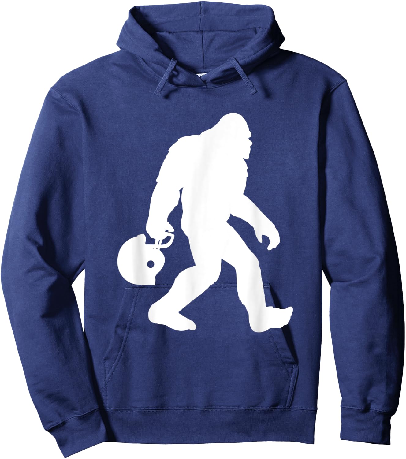 Funny Bigfoot Football Fan Gift Sunday Football Lovers Hoodie - Hoodie | Navy
